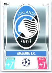 Týmový set 2021-22 Topps Match Attax UEFA Champions League Atalanta B.C. (9 karet)