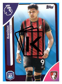 fotbalová kartička 2025-26 Topps  Premier League 51 Evanilson  (AFC Bournemouth)-PARALLEL Blue