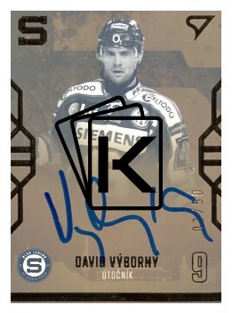 Podepsaná Hokejová kartička SportZoo 2022-23 Klub Legend KL-DV David Výborný HC Sparta Praha
