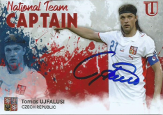 podepsaná karta 2021 Tomáš Ujfaluši National tem Captain