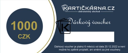 Dárkový poukaz na částku 1.000 Kč