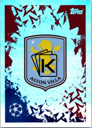 2024-25 Topps Champions League 64 Club Badge (Aston Villa)