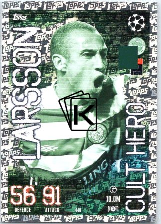 Fotbalová kartička 2023-24 Topps Match Attax UEFA Club Competitions  Cult hero 440 Henrik Larsson	Celtic FC