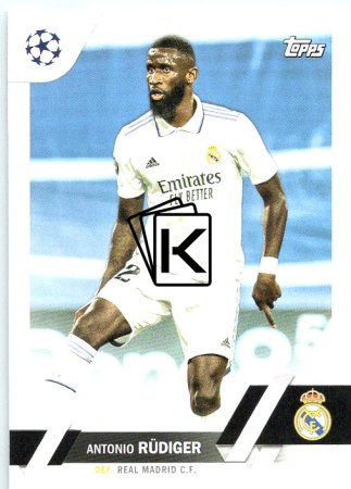 Fotbalová kartička 2022-23 Topps UEFA Club Competitions 58 Antonio Rüdiger - Real Madrid C.F.