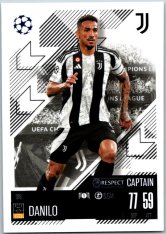fotbalová kartička 2024-25 Topps Match Attax UEFA Club Competitions 318 Danilo (Juventus)  -  Captain
