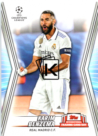 Fotbalová kartička 2022-23 Topps NTCD-24 Karim Benzema Real Madrid CF