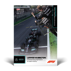 kartička Formule 1 Topps Now 2021 72 Lewis Hamilton Mercedes