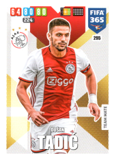 Fotbalová kartička Panini Adrenalyn XL FIFA 365 - 2020 Team Mate 295 Dusan Tadic AFC Ajax