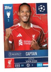 2025-26 Topps Champions League  Liverpool FC 253 Virgil van Dijk