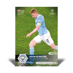 Fotbalová kartička Topps Now UCL 69 Kevin De Bruyne Manchester City