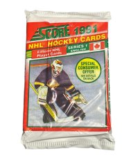 1991-92 Score Series 1 Hobby Balíček Red