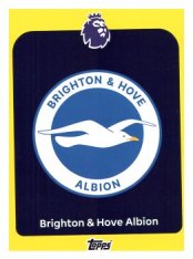 fotbalová kartička 2025-26 Topps  Premier League 73 Brighton & Hove Albion Logo-PARALLEL Yellow