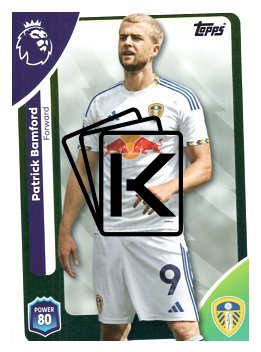 fotbalová kartička 2025-26 Topps  Premier League 338 Patrick Bamford (Leeds United)