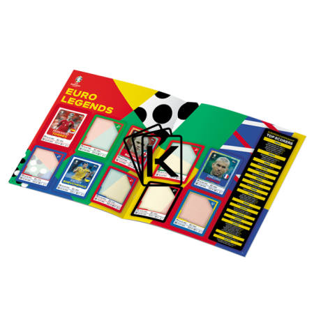 10x EURO 2024 Topps album na samolepky