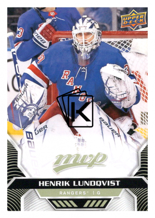 2020-21 UD MVP 70 Henrik Lundqvist - New York Rangers