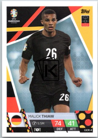fotbalová karta Topps Match Attax EURO 2024 GER4 Malick Thiaw (Germany)