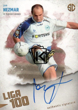 podepsaná karta 2025 Supr Cards Liga 100 NE-JA Jan Nemar FC Slovan Liberec gold /12