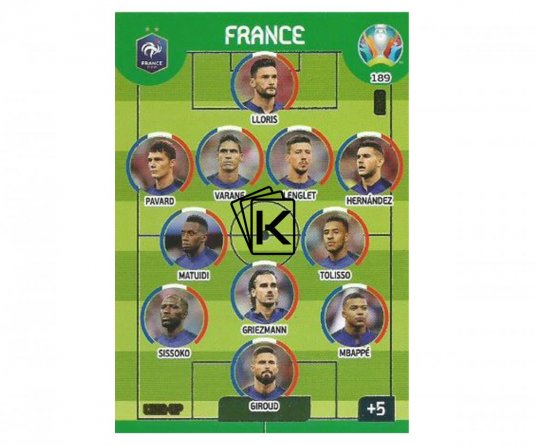 Panini Adrenalyn XL UEFA EURO 2020 Line Up 189 France