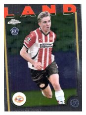 fotbalová kartička 2024-25 Topps Chrome 120 Tygo Land, PSV Eindhoven RC