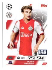 fotbalová kartička 2025-26 Topps Match Attax UCC 221 Youri Regeer (AFC Ajax)