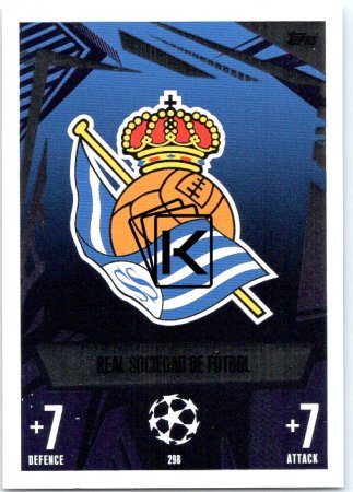 Fotbalová kartička 2023-24 Topps Match Attax UEFA Club Competitions 298  Real Sociedad de Fútbol