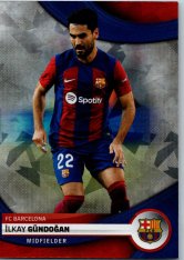 2023-24 Topps FC Barcelona team set 19 Ilkay Gundogan Cracked Ice