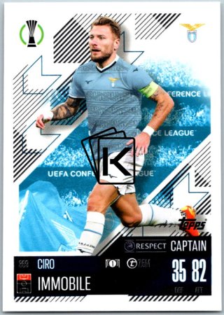 fotbalová kartička 2024-25 Topps Match Attax UEFA Club Competitions 369 Ciro Immobile (SS Lazio)  -  Captain