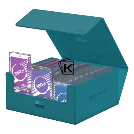 Ultimate Guards Storage Box Treasurehive 90+ XenoSkin Petrol Blue St