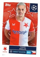 2025-26 Topps Champions League SK Slavia Praha 400 Tomáš Holeš