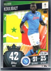 fotbalová kartička 2020-21 Topps Match Attax 101 Champions League 42 Kalidou Koulibaly SSC Napol