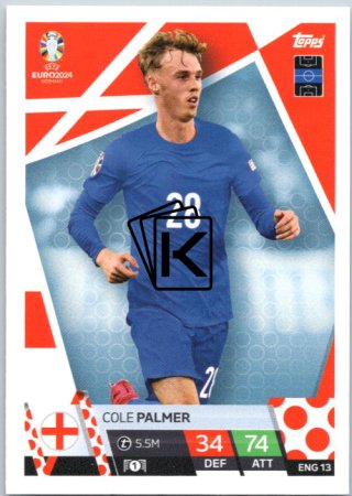 fotbalová karta Topps Match Attax EURO 2024 ENG13 Cole Palmer (England)