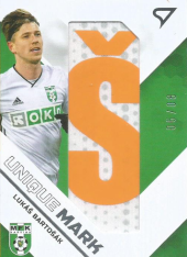 2020-21 SportZoo Fortuna Liga Unique Mark UM41 Lukáš Bartošák Letter Š 6/8 MFK Karviná
