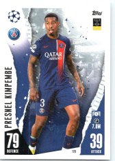 Fotbalová kartička 2023-24 Topps Match Attax UEFA Club Competitions 178 Presnel Kimpembe Paris Saint-Germain