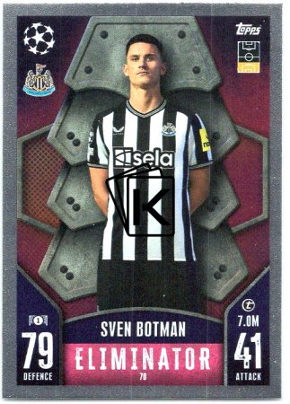 Fotbalová kartička 2023-24 Topps Match Attax UEFA Club Competitions 70	Sven Botman Newcastle United