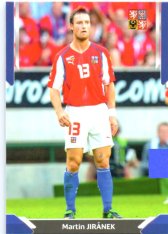 fotbalová kartička 2022 Pro Arena Repre v srdcích Blue Series 6 Martin Jiránek