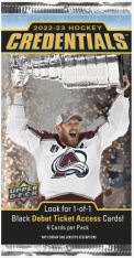 2022-23 Upper Deck Credentials Hockey Hobby Balíček