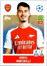 2024-25 Topps Champions League 50 Gabriel Martinelli (Arsenal)