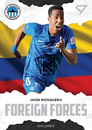 fotbalová kartička SportZoo 2020-21 Fortuna Liga Foreign Forces 13 Jhon Mosquera FC Slovan Liberec