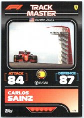 2022 Topps Formule 1Turbo Attax Track Master 176 Carlos Sainz (Ferrari)