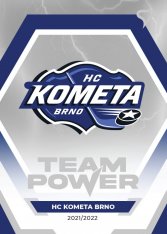 hokejová kartička 2021-22 SportZoo Tipsport Extraliga Team Power TP-20 Týmové Logo HC Kometa Brno