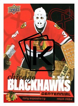 2025-26 Upper Deck Centennial Chicago Blackhawks 18 Tony Esposito