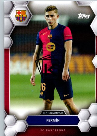 fotbalová kartička 2024-25 Topps FC Barcelona Fan Set 14 Fermín López