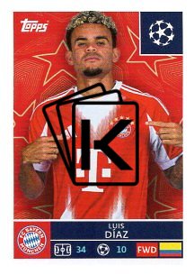 2025-26 Topps Champions League FC Bayern München 207 Luis Díaz