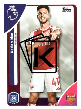 fotbalová kartička 2025-26 Topps  Premier League 8 Declan Rice (Arsenal)