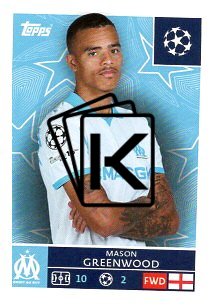 2025-26 Topps Champions League  Olympique de Marseille 349 Mason Greenwood