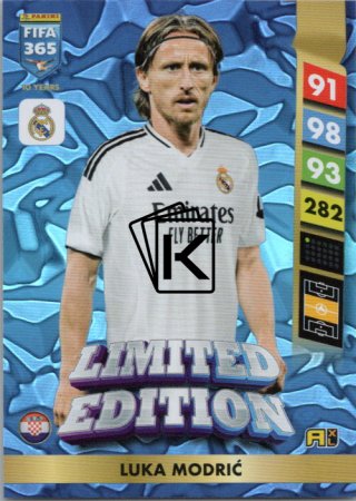 Limitovaná kartička Panini FIFA 365 2025 Adrenalyn XL Luka Modrič Real Madrid CF