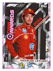 2025 Topps Turbo Attax F1 Scuderia Ferrari Topps Awards  286 Charles Leclerc-Paralrl Pink