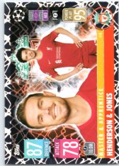 fotbalová kartička 2021-22 Topps Match Attax UEFA Champions League Master & Apprentice 418 Jordan Henderson & Curtis Jones Liverpool FC