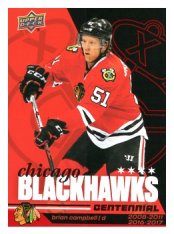 2025-26 Upper Deck Centennial Chicago Blackhawks 6 Brian Campbell