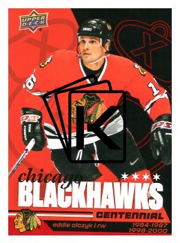 2025-26 Upper Deck Centennial Chicago Blackhawks 63 Eddie Olczyk